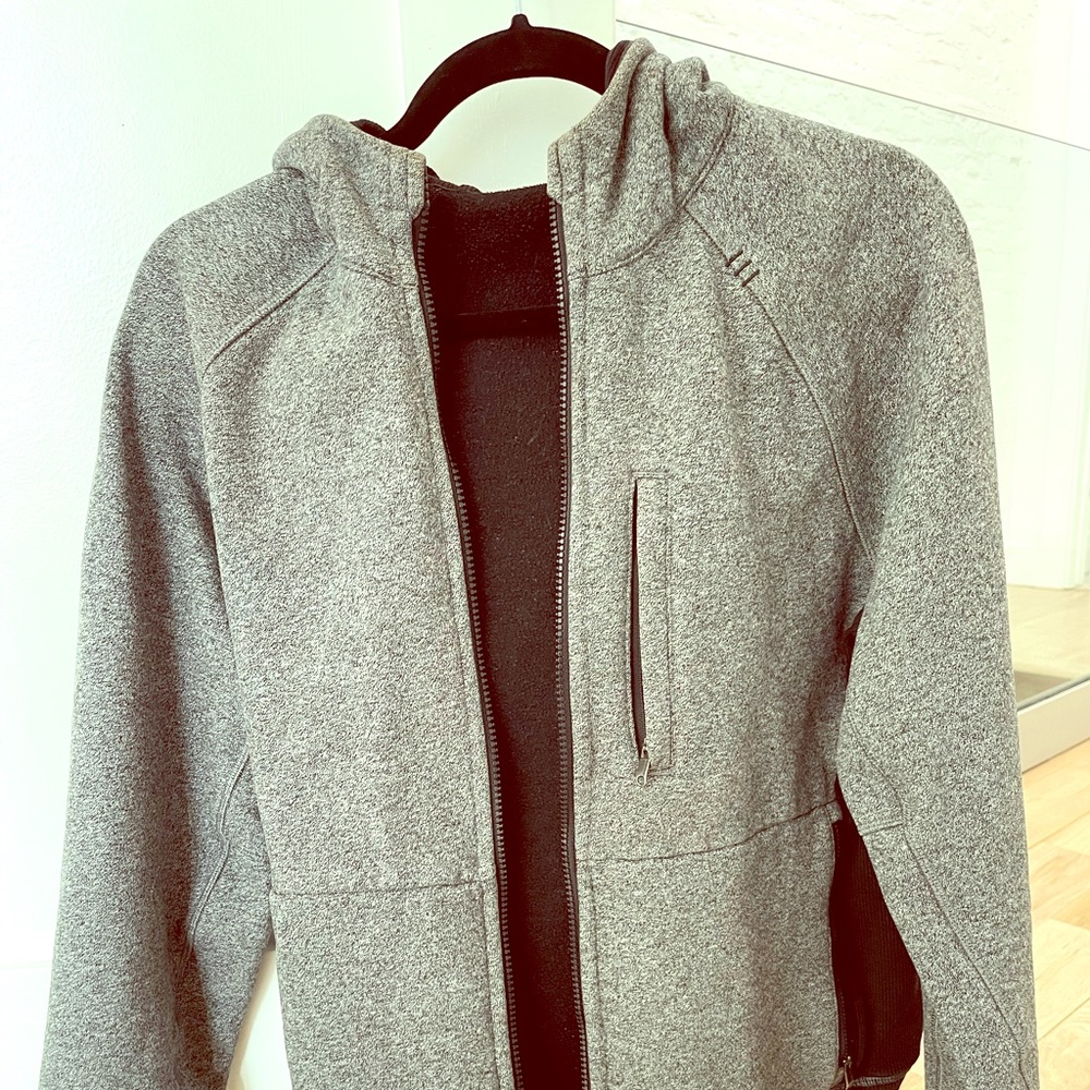Lululemon grey zip up hoodie